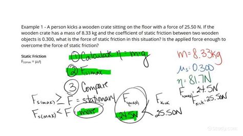 how to calculate static friction